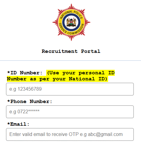 2025 Kenya Police Recruitment Portal and Requirements
