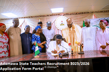 Adamawa State Teachers Recruitment 2025/2026 Application Form Portal