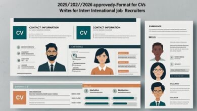 2025/2026 Approved Format for Writing CVs for International Job Recruiters