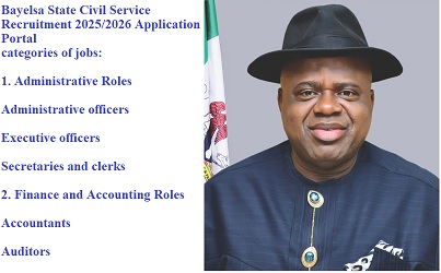 Bayelsa State Civil Service Recruitment 2025/2026 Application Portal