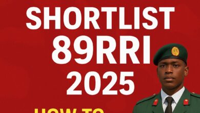 Nigeria Army Shortlist 89RRI 2025