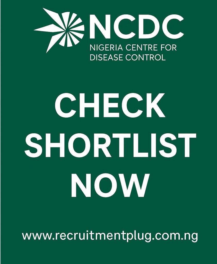 NCDC Recruitment 2025 Shortlist